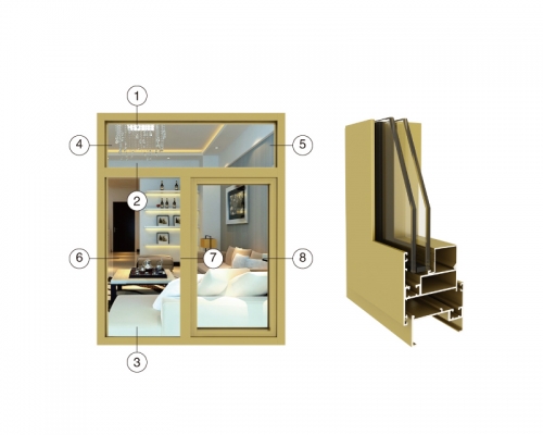 ZJ55断桥隔热平开窗系列